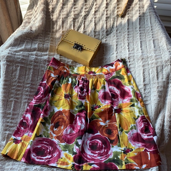 Jupe Florale Odille - Taille 6 (US) - Longueur Sous Le Genou - Occasion Très Bon état